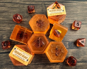 Honey Dice Soap (1.6oz/46g) Set | D&D Dice | DND