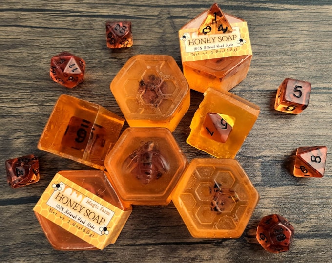 Honey Dice Soap (1.6oz/46g) Set | D&D Dice | DND