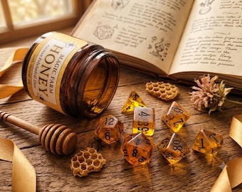 Honey Dice Set Bee D20 | D&D Dice | DND