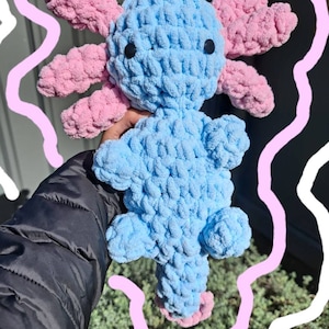handmade crochet axolotl | cute crochet plush