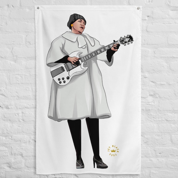 Amazing flag of Rosetta Tharpe the Godmother of Rock n' Roll