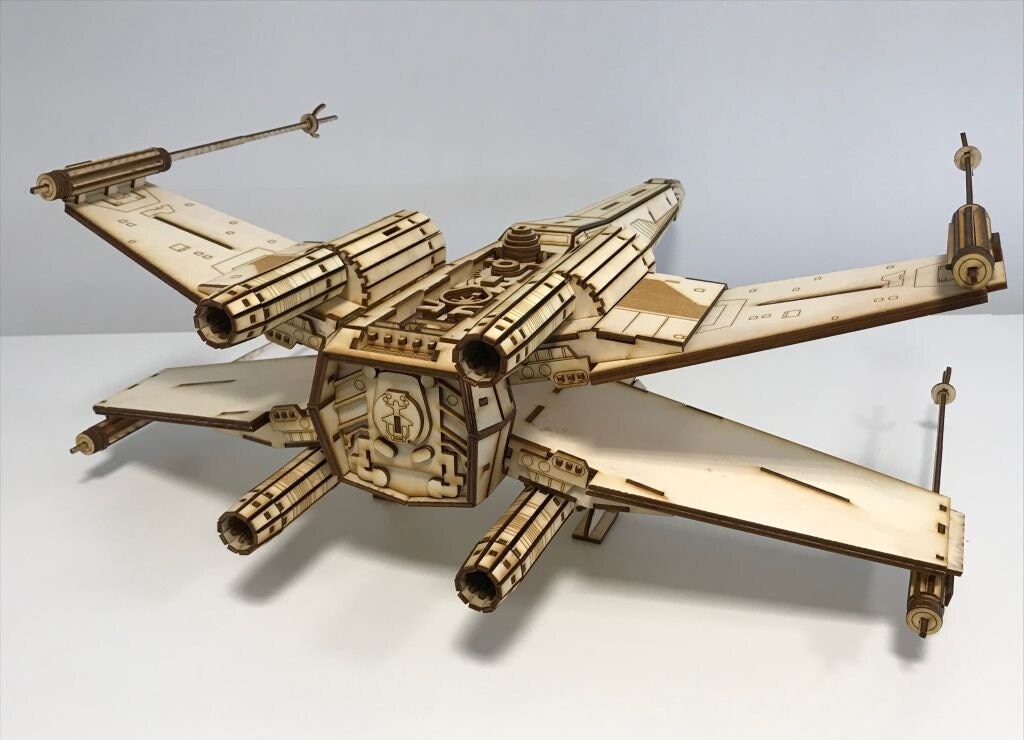 Starwars X Wing Dxf Laser Cut Cnc File for Download Etsy Australia
