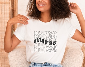 Groovy NURSE Shirt, Registered Nurse, New Future Nurse Gift Idea, Nursing School Student Grad, RN LPN, Nurse Life, Unisex Graphic Tee