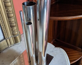 Vase organ polivaso silver metal design Jacques Sitoleux in 1969 for Christofle
