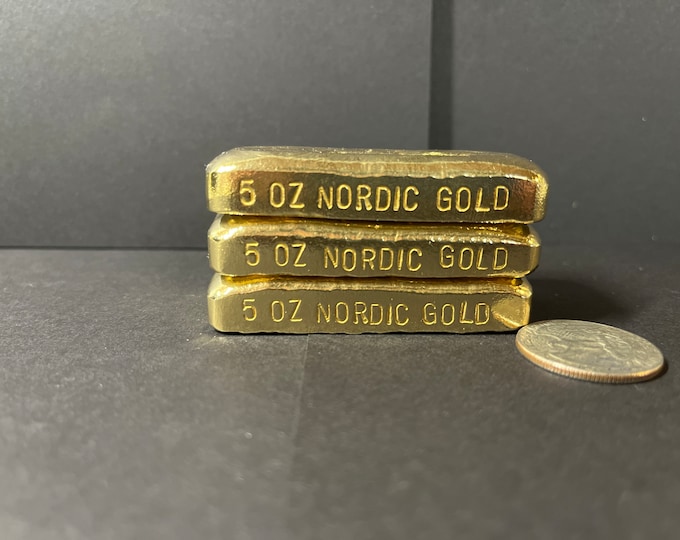 15 Oz Hand Poured Nordic Gold Bar/ingot swamp East Bullion Etsy