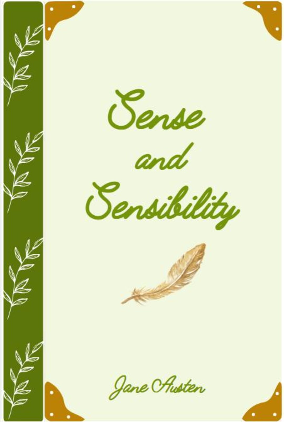 Sense Book Sense and Sensibility Book Cover Poster (DIGITAL PRINT) - Etsy