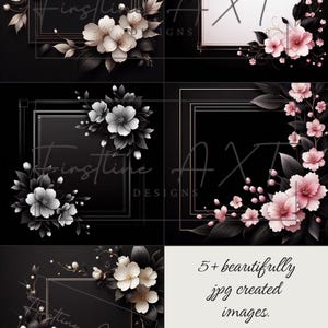 Eleganter Kirsch-/Sakura-Blütenrahmen