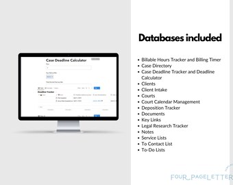 Legalos Notion Template - Etsy Finland