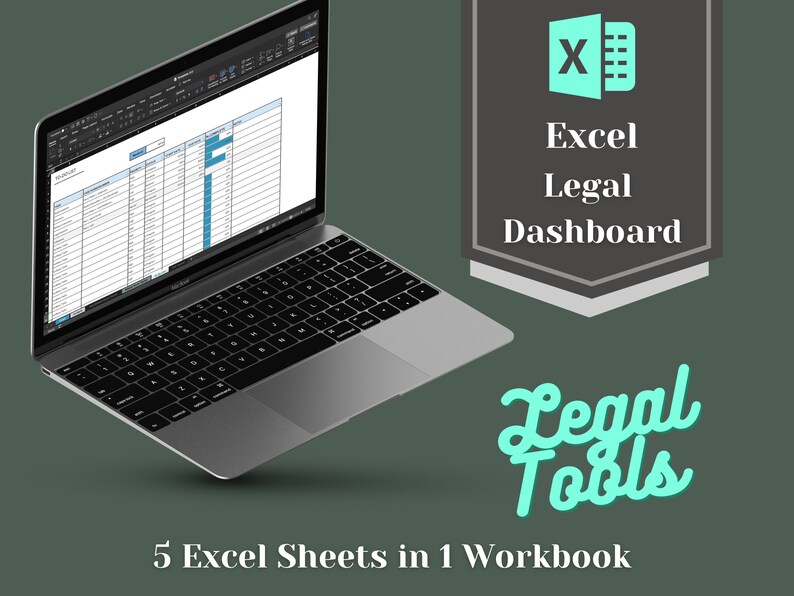 Excel Legal Tools Bundle Excel Templates for Legal Professionals, Attorneys, Lawyers, Paralegals