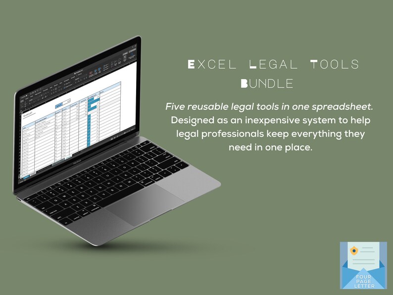 Excel Legal Tools Bundle Excel Templates for Legal Etsy