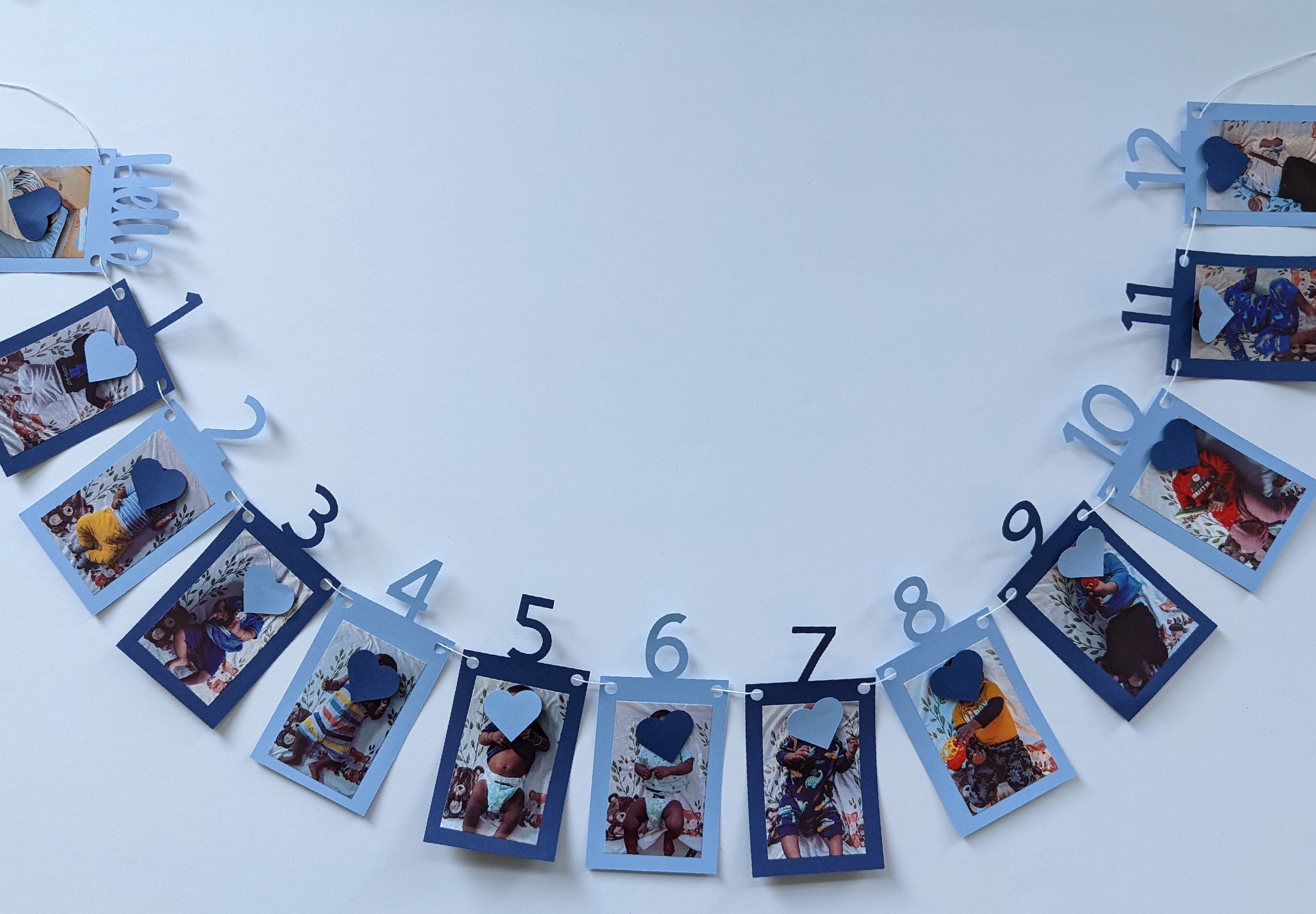 first-year-photo-banner-12-month-photo-banner-sprocket-instax-etsy