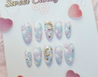 Day Dream Cloud nails Press on nails