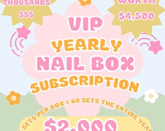 VIP Yearly Subscription For Reusable Luxury Press on Nails