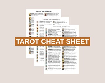 Tarot Cheat Sheet | 3-Page Beginner Guide (Digital Download)