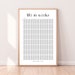 My Life in Weeks Poster | Weeks of My Life Calendar | Life in Weeks ...