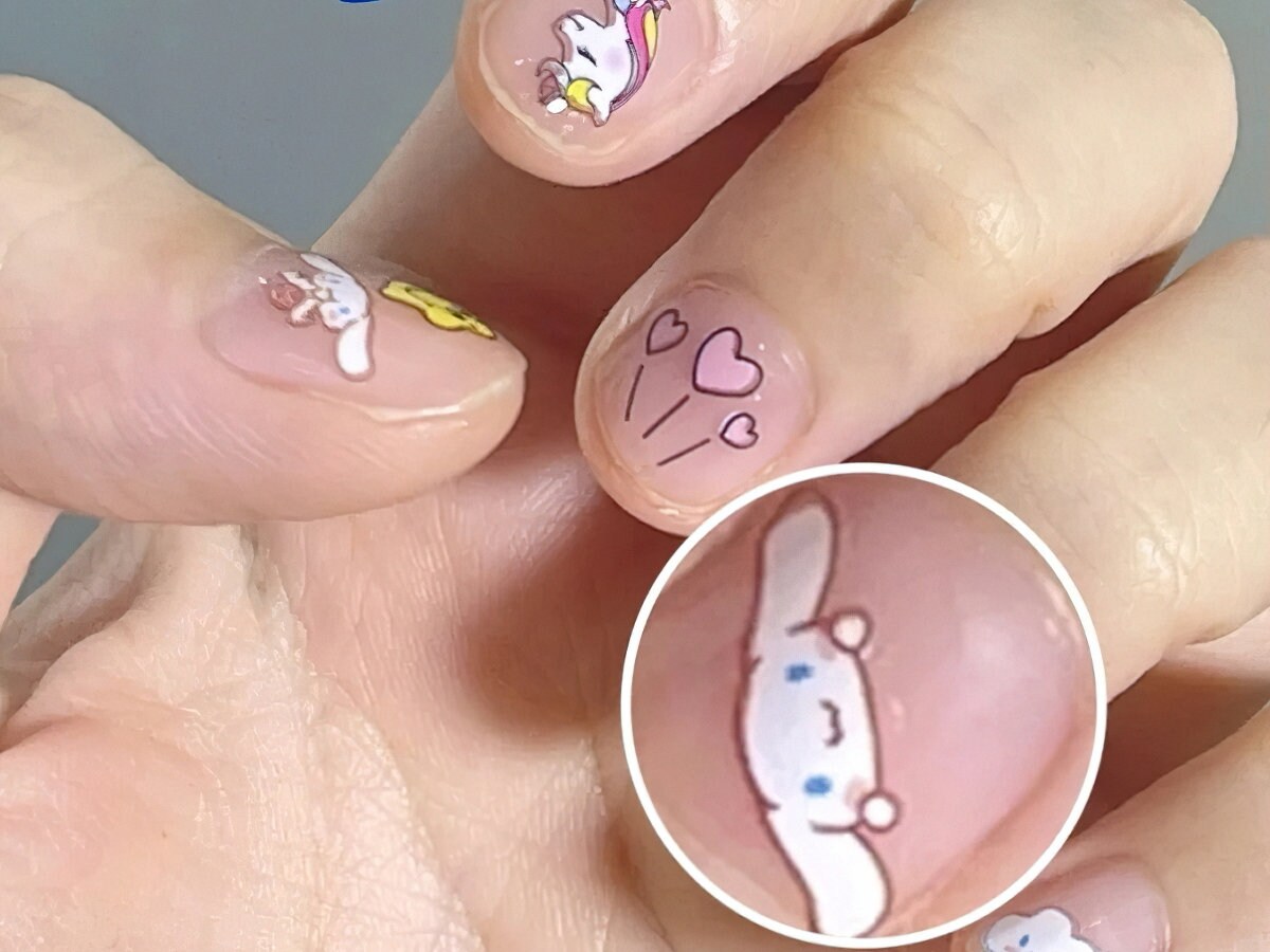 Nekopara Nails 1 Damn Kitty Press on Nails Fake Nails 