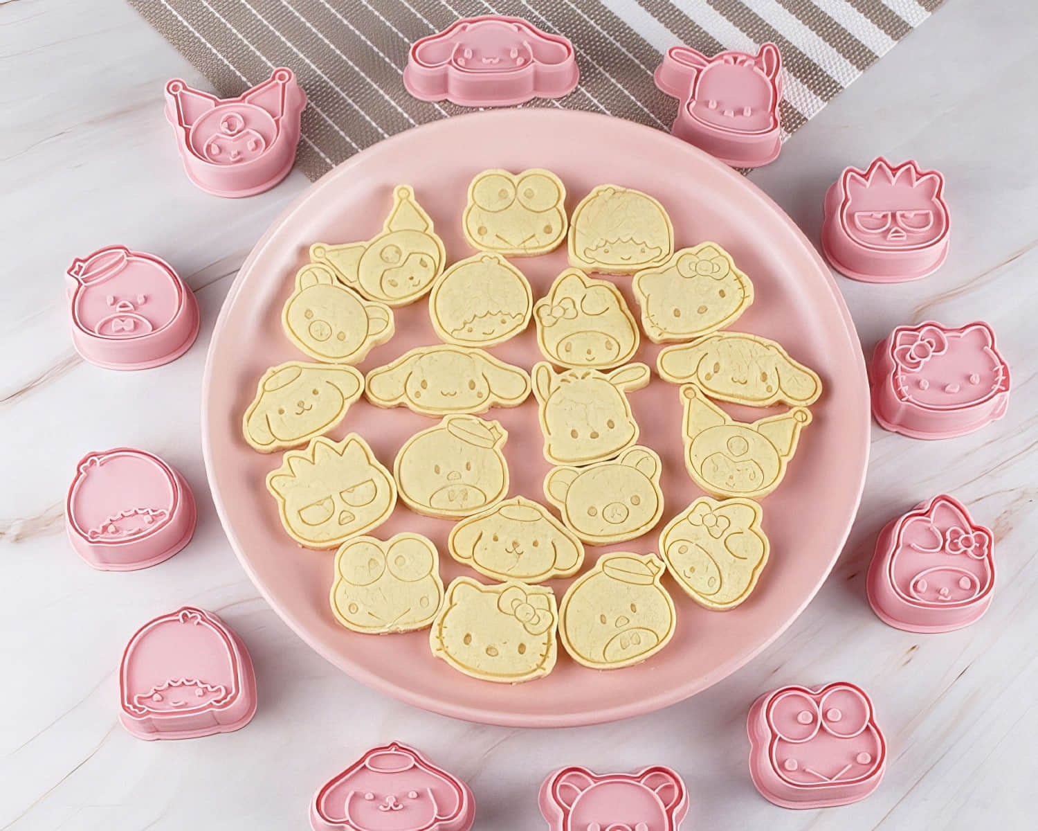 Kawaii Animal Faces Mini Cookie Cutter Set – 3D Cookie Cutter Shop