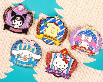 Cute Enamel Pins Kawaii Brooch Pins Sweet Lapel Pin Adorable Pins for  Backpacks Collection Display Aesthetic Girl Gift Bag Jacket 