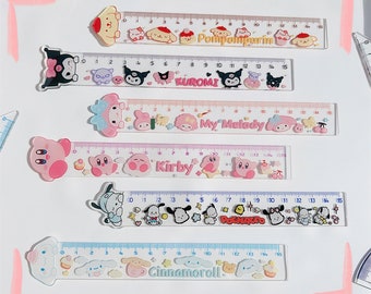  4 Pcs Cute Rulers Acrylic Ruler 6 Inch Lovey Flower Straight  Ruler Small Ruler Centimeter Measuring Ruler Journal Ruler (Cute Animal) :  Office Products