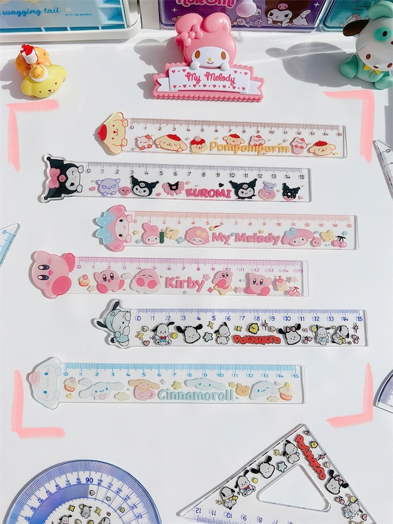 30 Pack Clear Ruler Plastic Rulers 12 Inch Transparent Assorted Color Kids  Ru