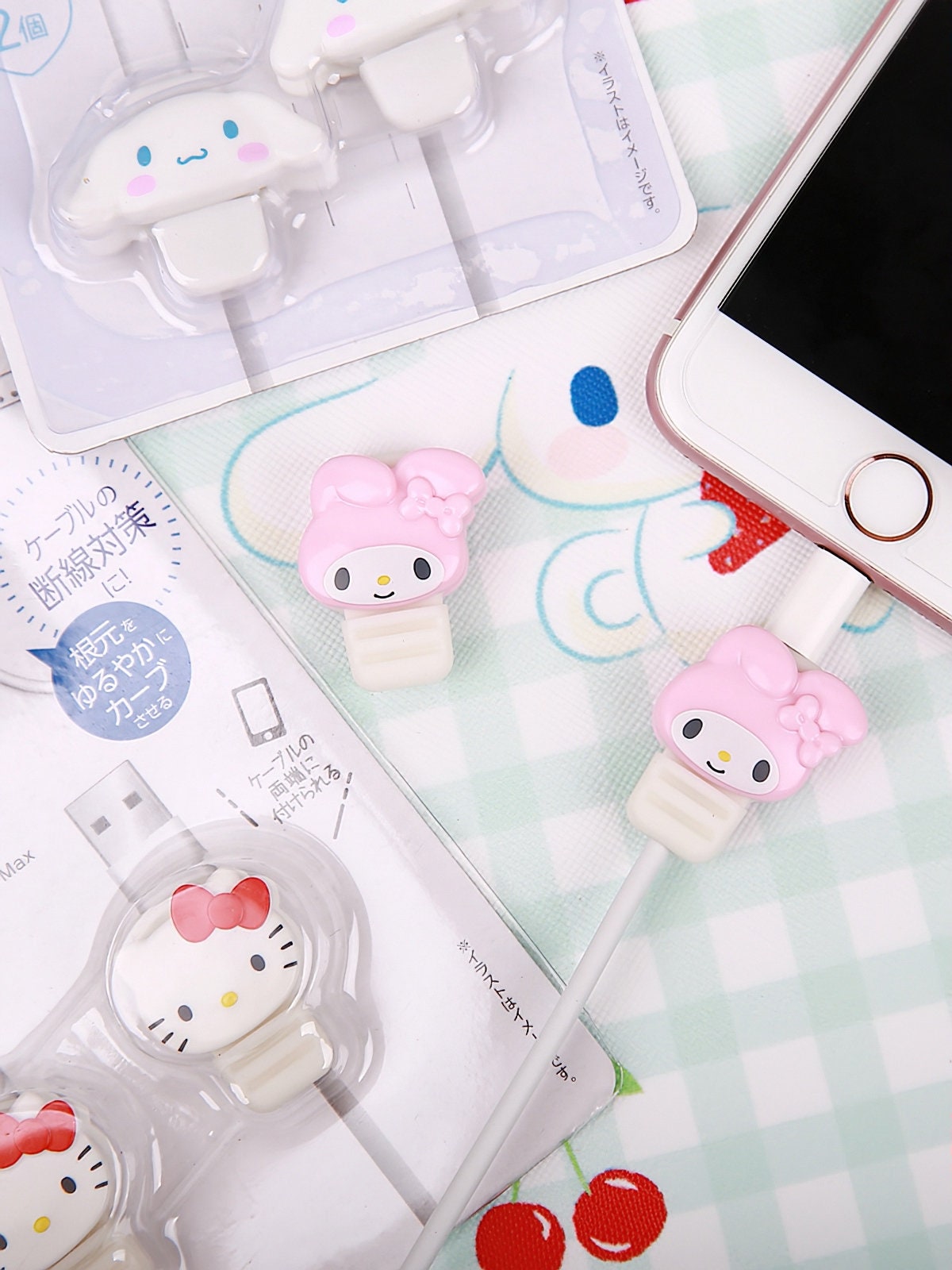 Cute Charging Cable Protector Set with Cable Protector and Dual Cable –  GizModern