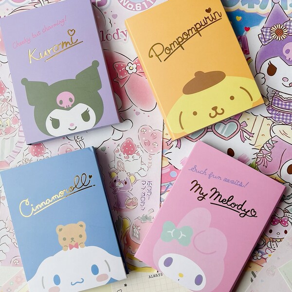 Niedliche vierfache Haftnotizen Niedlicher Notizblock Kawaii Post Note Memos Pad Yami Zurück zu Schule Ästhetisches Geschenk