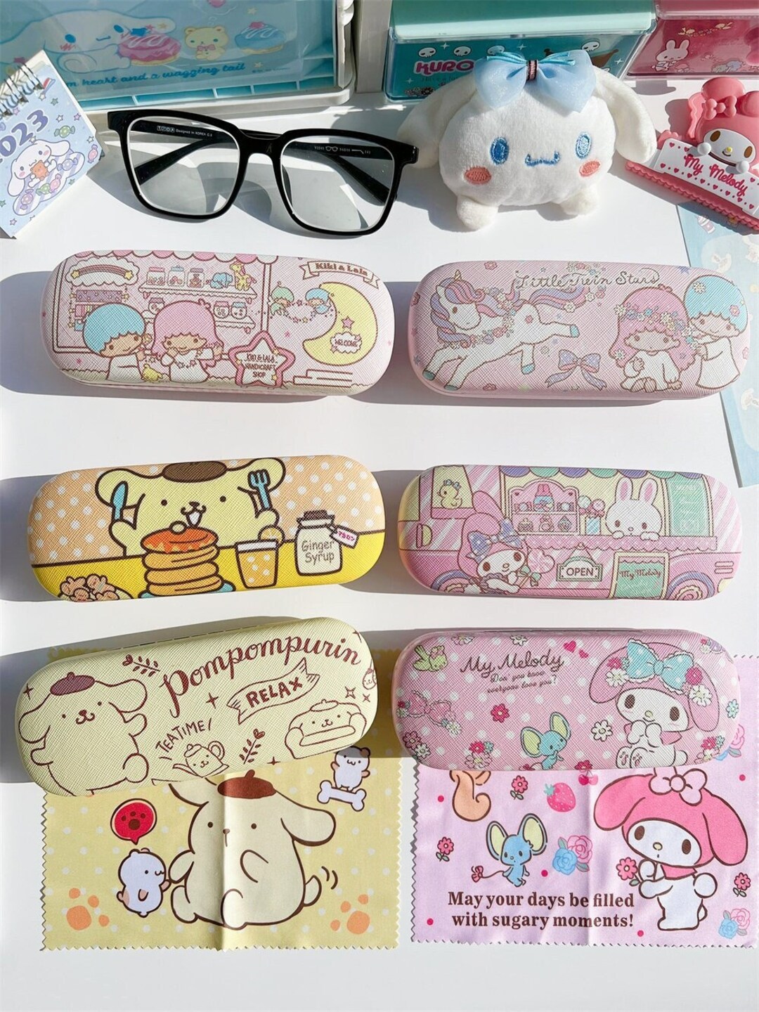 Cute Cartoon Glasses Case Kawaii Character Eyewear Protector - Etsy