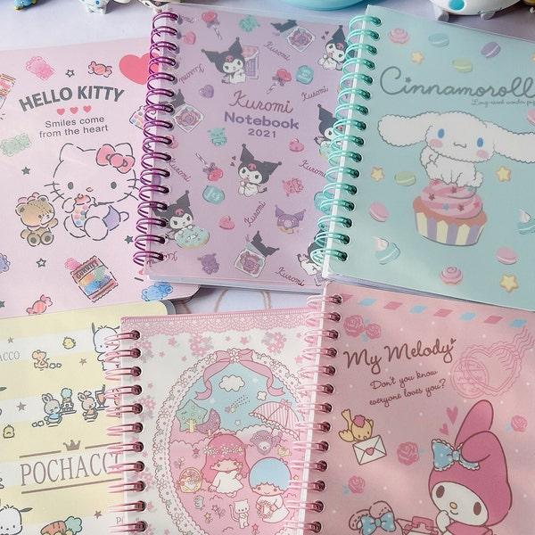 Joli carnet de poche en spirale, format A6, papier ligné, journaux à règles Kawaii, motif Animal Adorable, cadeau de rentrée pour filles