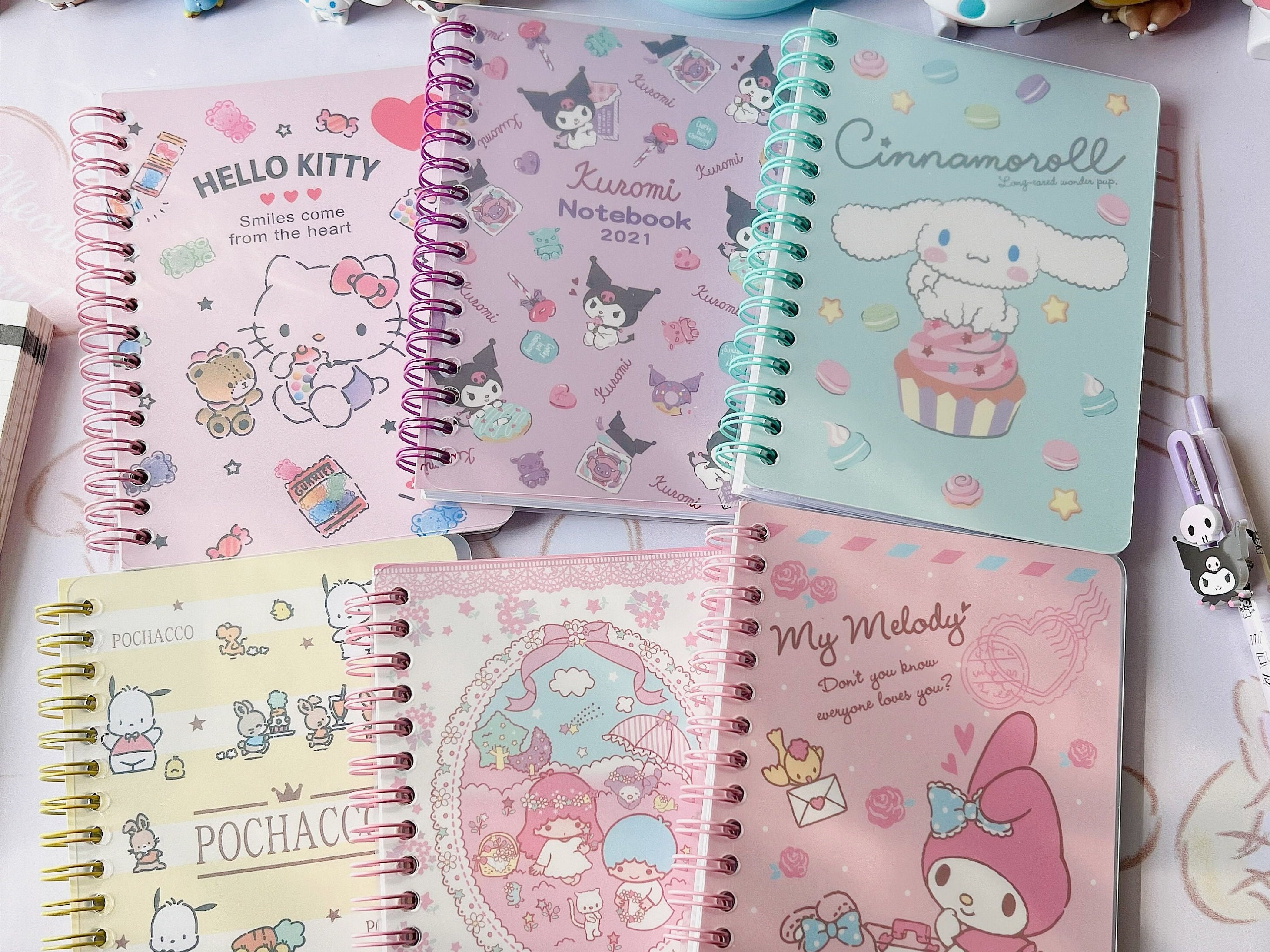 Cute Spiral Pocket Notebook A6 Size Lined Paper Kawaii Ruled Journals  Adorable Animal Pattern Back to School Girls Gift 