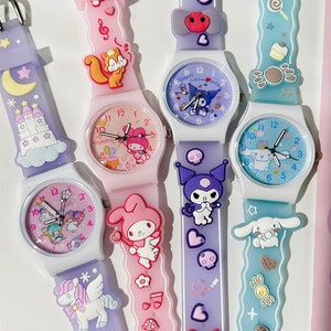 Cute 3D Silicone Wrist Watches Cartoon Birthday Gift, Wrist Length 20.5 cm/ 8 inches, Built-in Battery