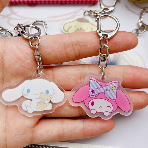 Cute Cartoon Acrylic Keychains Acrylic Keychains Etsy