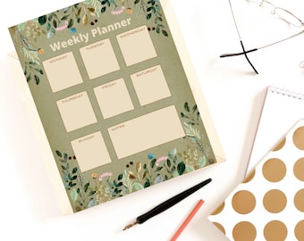 Weekly Planner, Weekly Schedule, Printable To-Do List