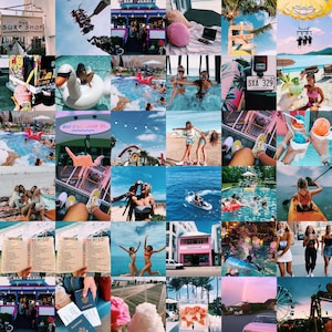 100 Stück Digitales Beachy Fotocollage-Kit
