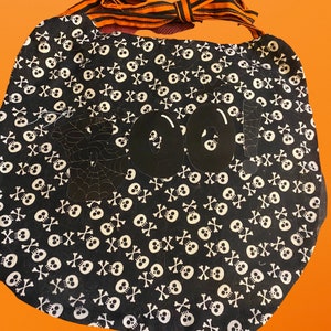 Striped Halloween Bib with Pocket