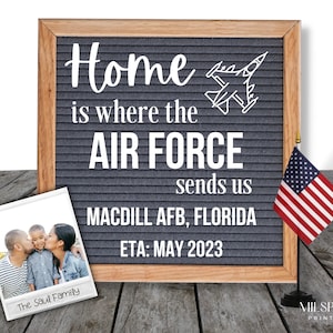 Air Force - Instant Download - Digital for Social Media - Moving Announcement - Military PCS - With Photo - New Duty Station - Patriotic