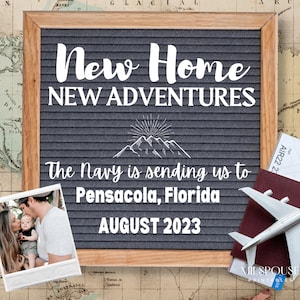 Instant Download for Social Media-Editable Moving Announcement-Military PCS-New Duty Station-Military Digital Moving Announcement-Adventure