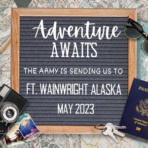 Instant Download for Social Media-Editable Moving Announcement-Military PCS-New Duty Station-Military Digital Moving Announcement-Adventure