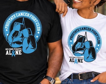 Prostate Cancer Fight Club T-Shirt – Boxing Glove Awareness Tee