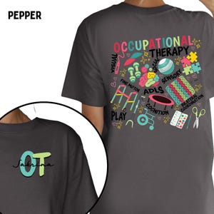 Custom Comfort Colors Unisex Occupational Therapy Shirt, OT Shirt, Occupational Therapy Shirts, Gift for Occupational Therapist