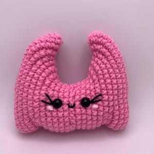 Crocheted Thyroid Plushie: Handmade Organ Gift for Healthcare Workers