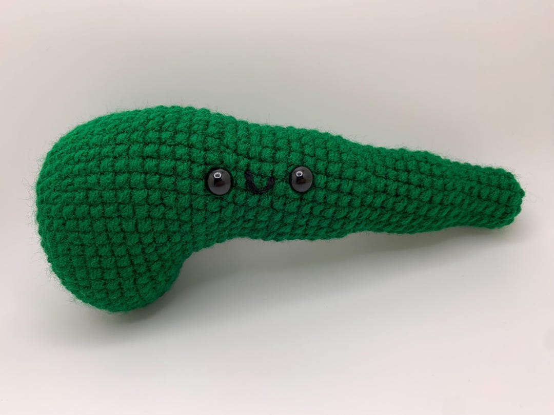 Stuffed Pancreas Plushie Organs Crocheted Handmade Nurse Gift Doctor ...