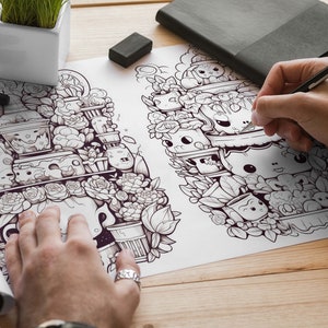 Kawaii Candy Vol 2 Coloring Pages | 50 Pages | Cute Coloring Pages | For Kids and Adults | Digital Download image 8