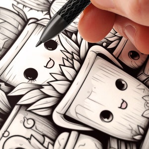 Kawaii Candy Vol 1 Coloring Pages | 50 Pages | Cute Coloring Pages | For Kids and Adults | Digital Download image 7