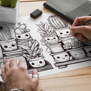 Kawaii Candy Vol 1 Coloring Pages | 50 Pages | Cute Coloring Pages | For Kids and Adults | Digital Download image 8