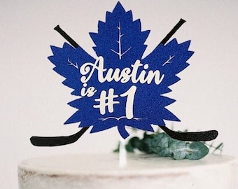 Toronto Maple Leafs Cake Topper || Hockey NHL Cake Topper || Customize Cake Topper || Name Cake Topper