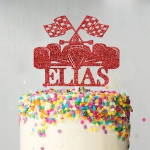 RACECAR Cake Topper || Birthday Cake Topper || Customize Cake Topper