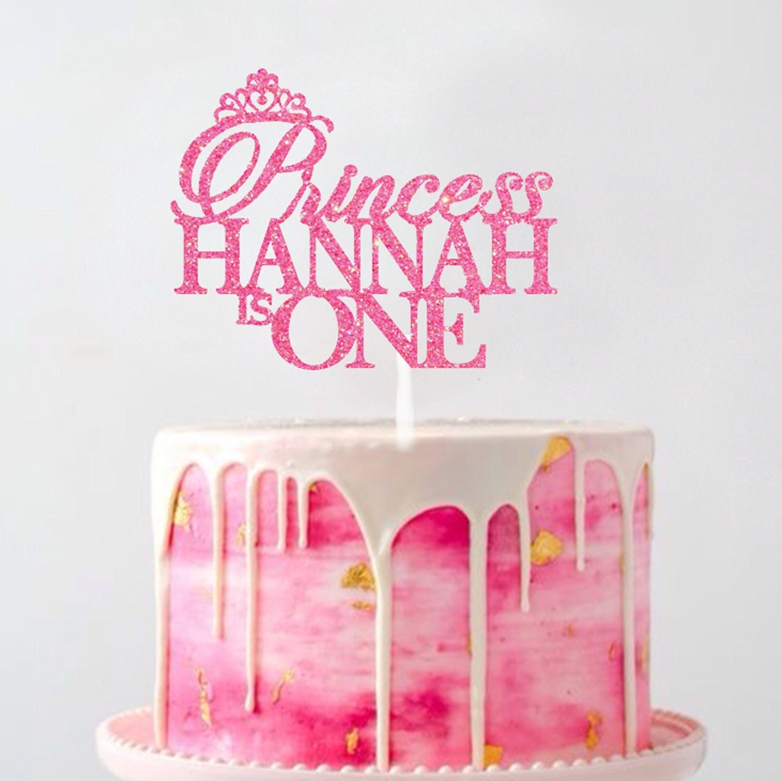 Princess Birthday Custom Birthday Cake Topper || Any Name Age Cake ...
