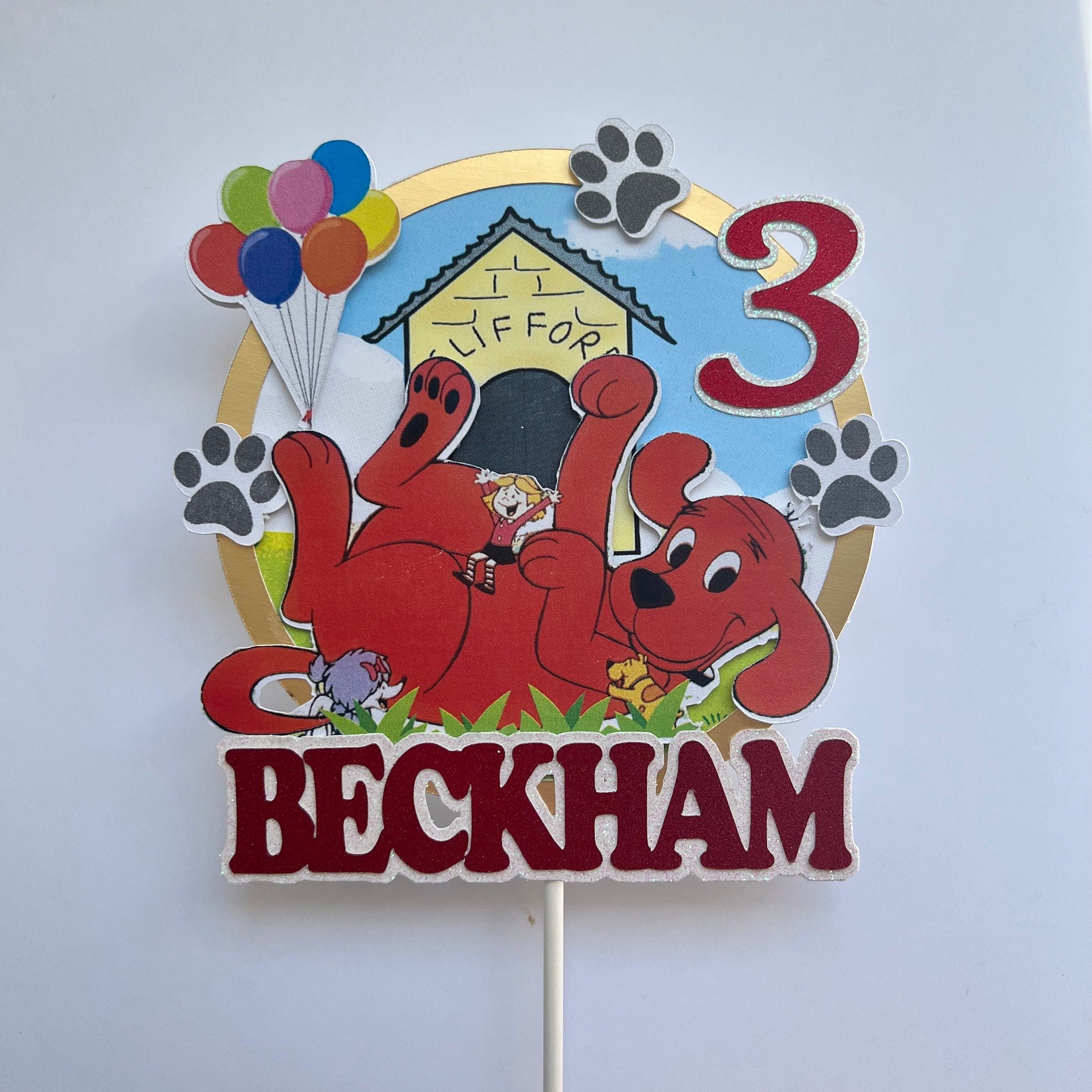 Clifford cake topper cheap