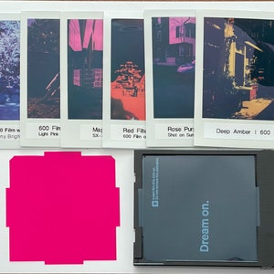 Duochrome Filters for Vintage SX-70 and Modern Polaroid 600 Cameras! Make Your Own Polaroid Duochrome Film