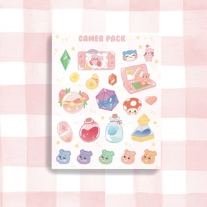 Kawaii Pokemon Bujo Stationery Rosie Art Studio Bulbasaur Evolution Stickers ~ Anime Planner Sticker Sheet Cute Manga Bullet Journal